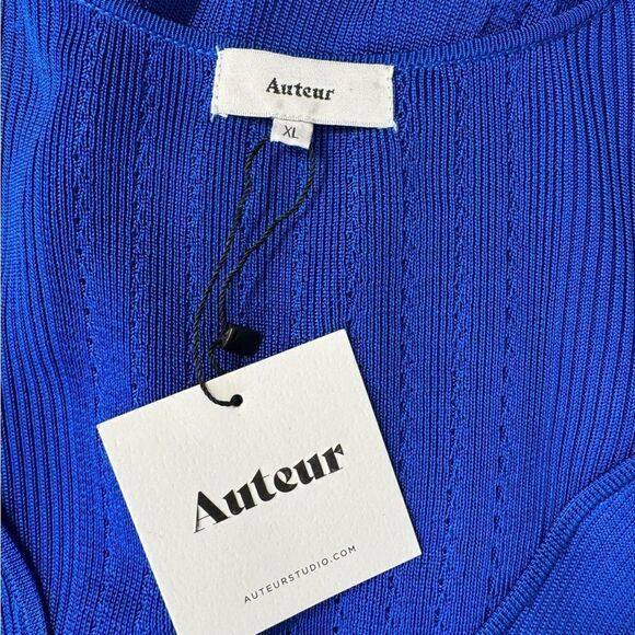 NEW Auteur Stevie Maxi Dress in Cobalt Blue XL Revolve Rib Knit - Picture 8 of 12